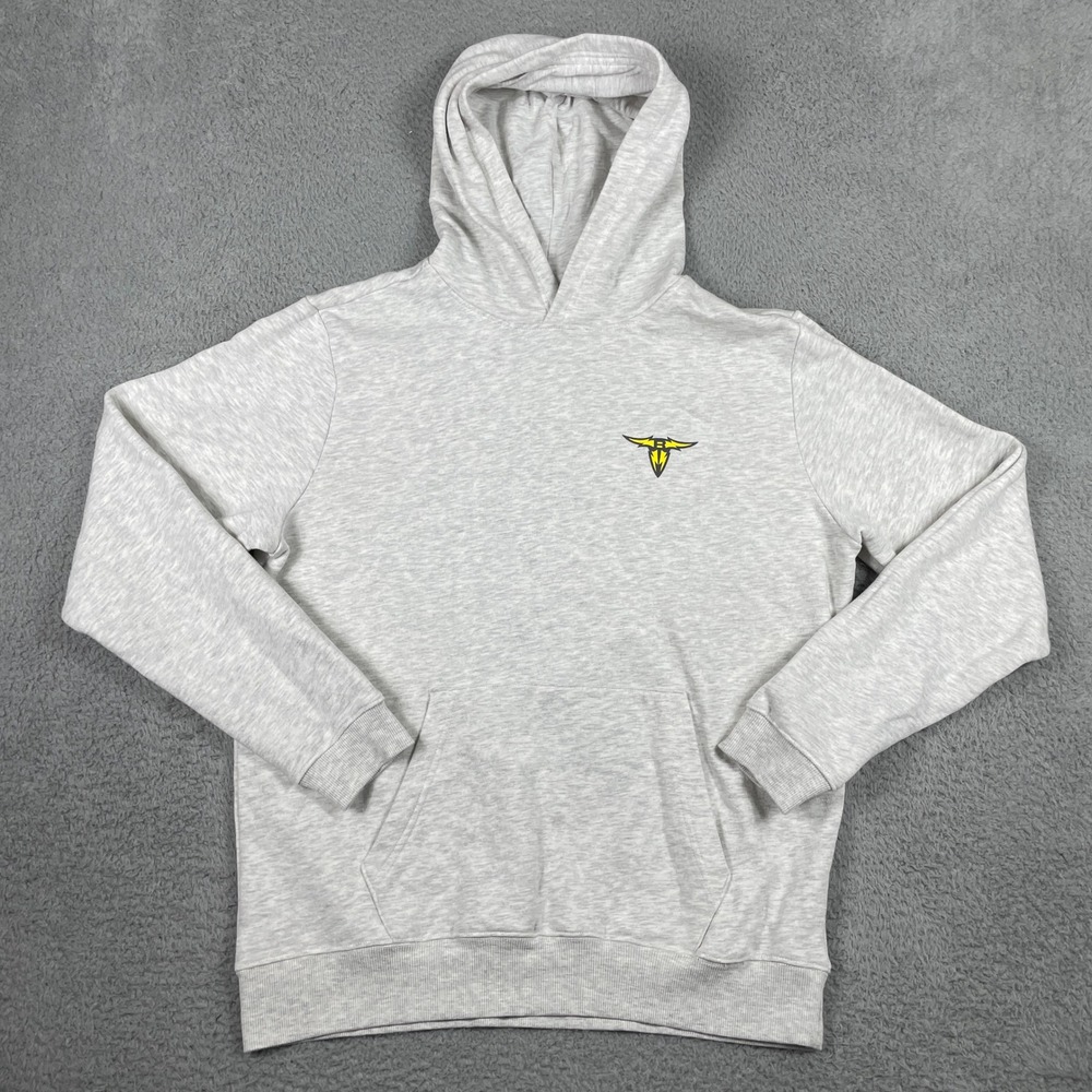 XFL San Antonio Brahmas Hoodie Mens‎ Large Gray Pullover Sweatshirt Football